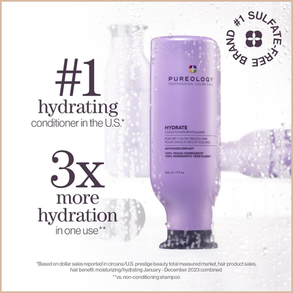 Pureology Hydrate Conditioner – Moisture for Dry, Color-Treated Hair