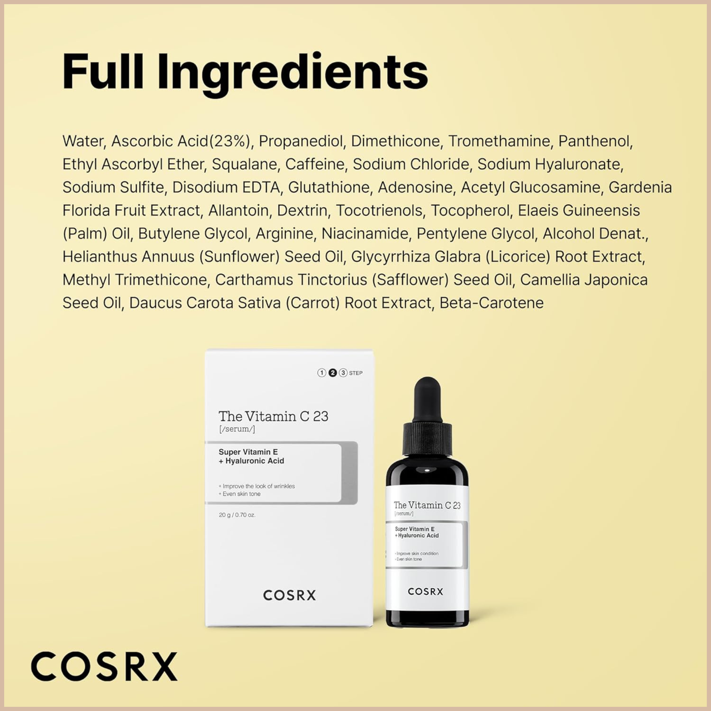 The Vitamin C 23 Serum with Super Vitamin E + Hyaluronic Acid