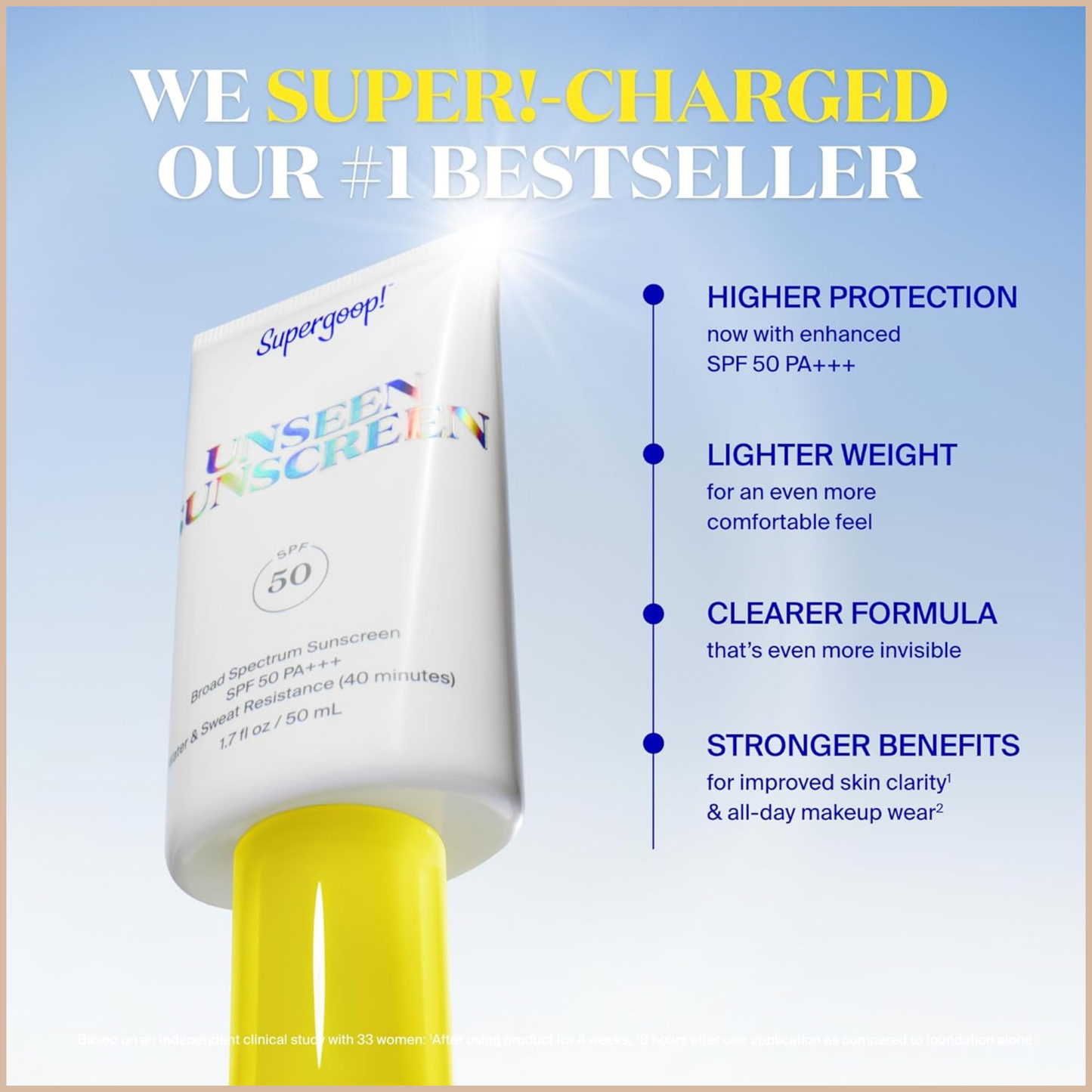 Supergoop! Unseen Sunscreen SPF 50 – Invisible Sun Protection