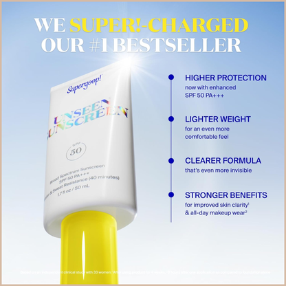Supergoop! Unseen Sunscreen SPF 50 – Invisible Sun Protection
