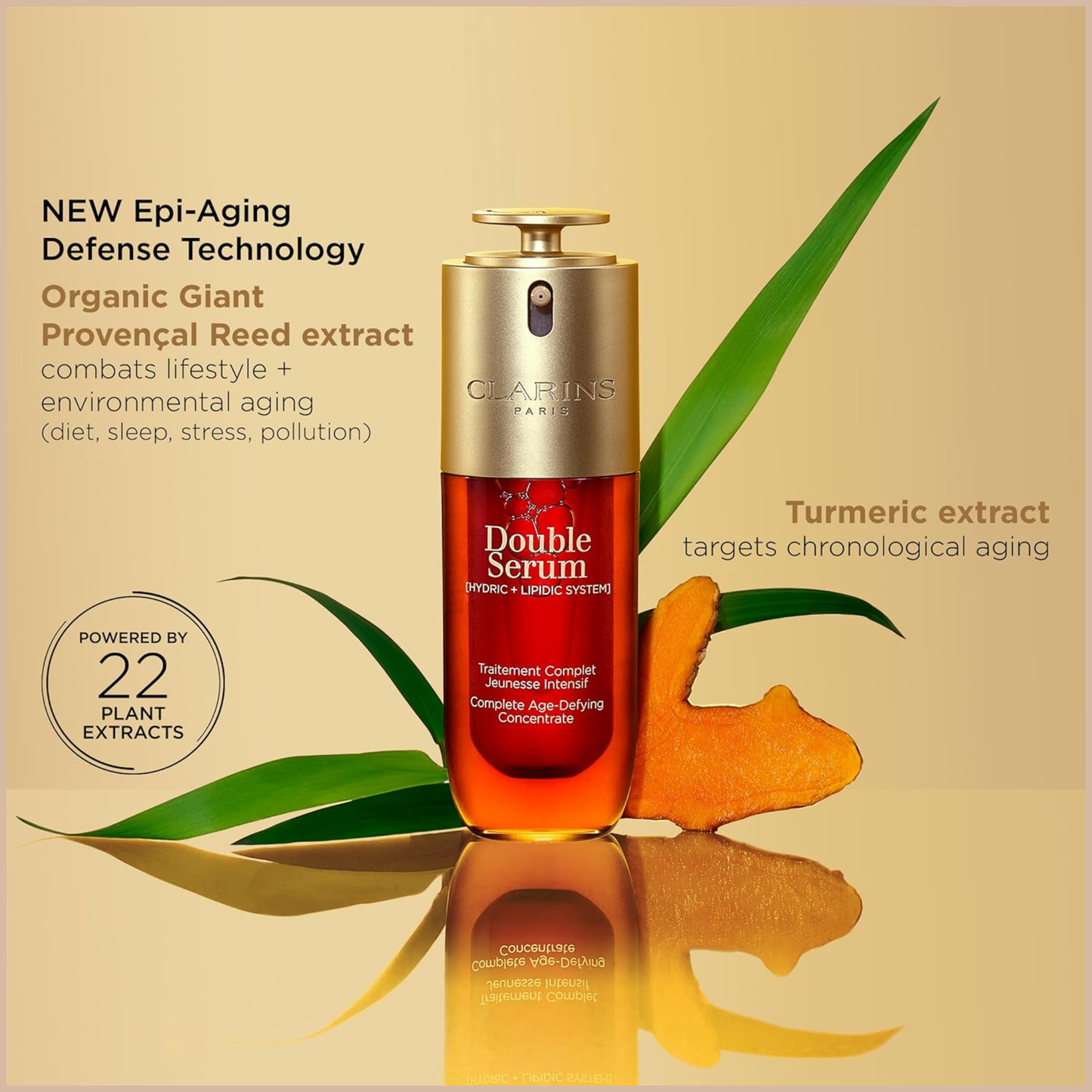 Clarins Double Serum – Firming, Radiance & Pore-Refining Treatment