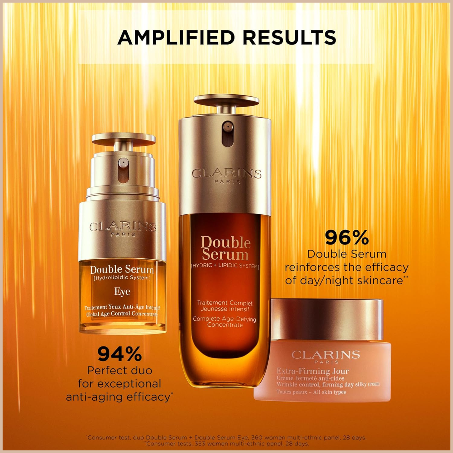 Clarins Double Serum – Firming, Radiance & Pore-Refining Treatment