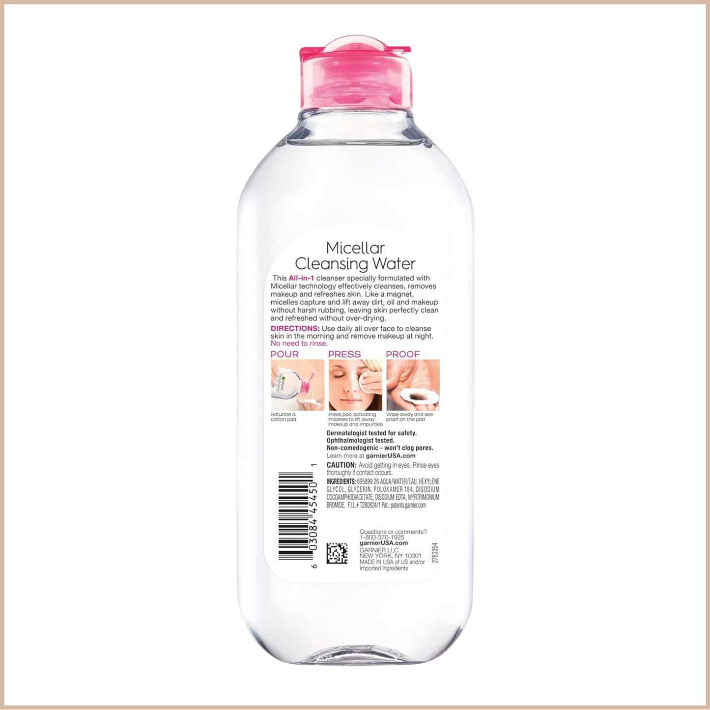 Garnier SkinActive – Micellar Cleansing Water All-in-1 Cleanser & Makeup Remover