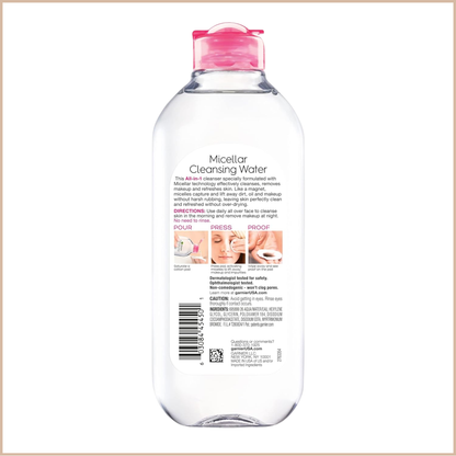 Garnier SkinActive – Micellar Cleansing Water All-in-1 Cleanser & Makeup Remover