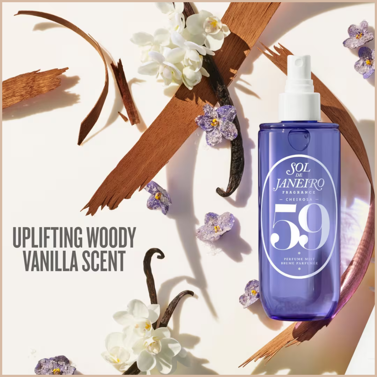 Cheirosa 59 Hair & Body Perfume Mist – Woody Vanilla & Uplifting Fragrance