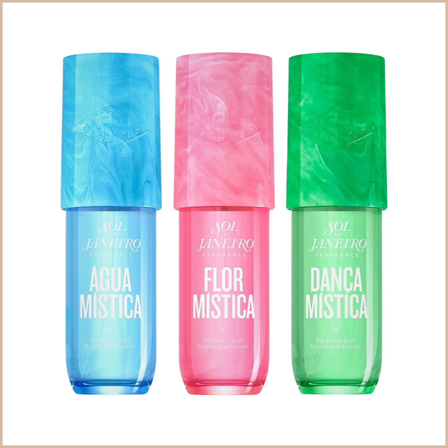 Sol de Janeiro Limited Edition Travel Perfume Mist Set – Agua, Flor & Dança Mística (3-Piece)