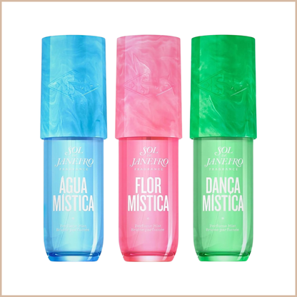 Sol de Janeiro Limited Edition Travel Perfume Mist Set – Agua, Flor & Dança Mística (3-Piece)
