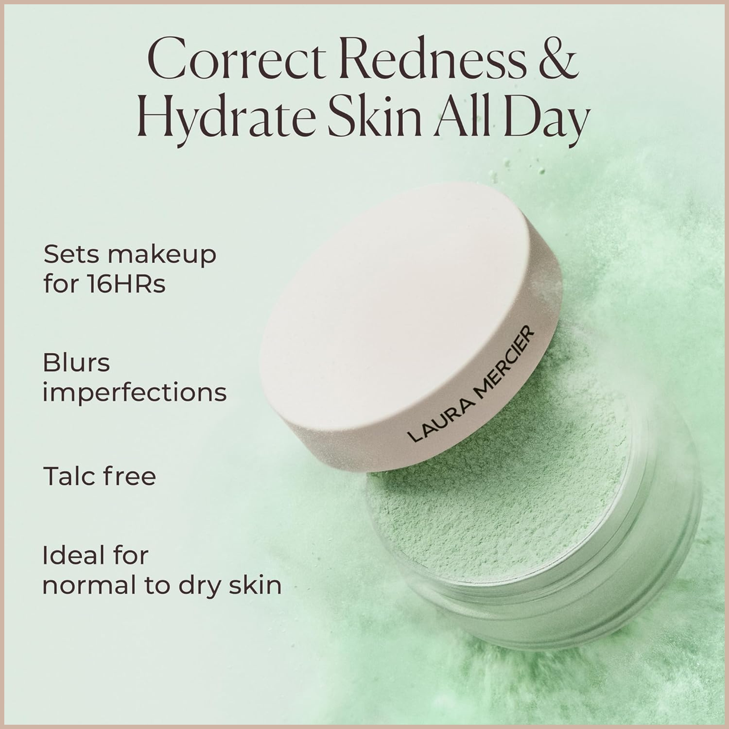 Translucent Loose Setting Powder – 24HR Shine Control, Soft Matte Finish & No Flashback - Mint