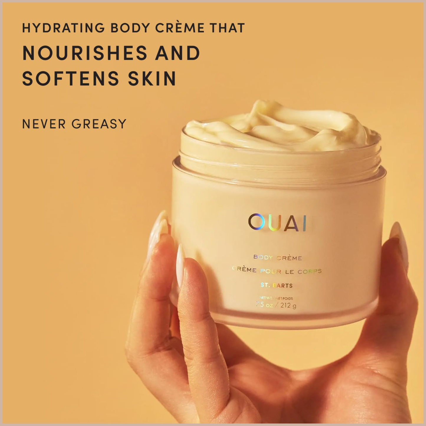 Body Cream, St. Barts – Hydrating Whipped Body Cream with Cupuaçu Butter, Coconut Oil & Squalane – 7.5 oz