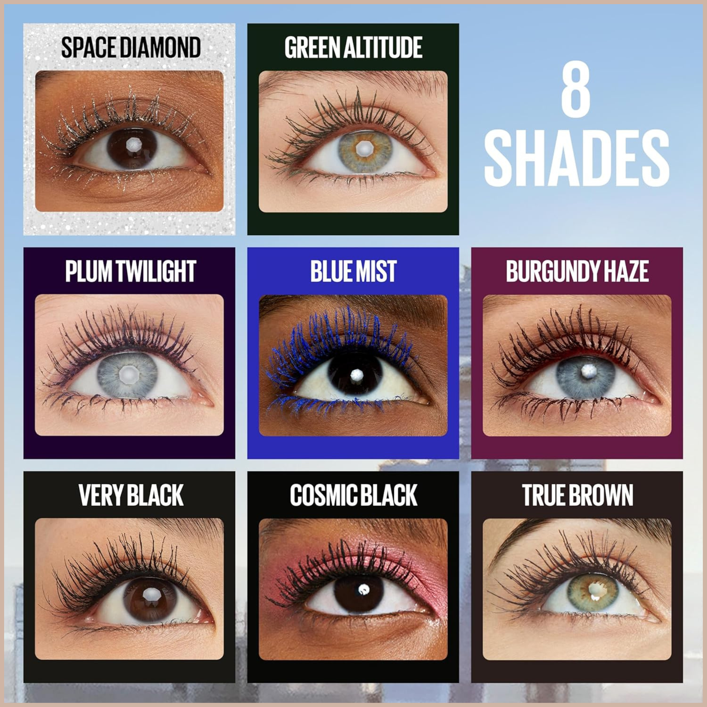 Lash Sensational Sky High Mascara – Lengthening, Volumizing & Lightweight Lash Definition - BURGUNDY HAZE