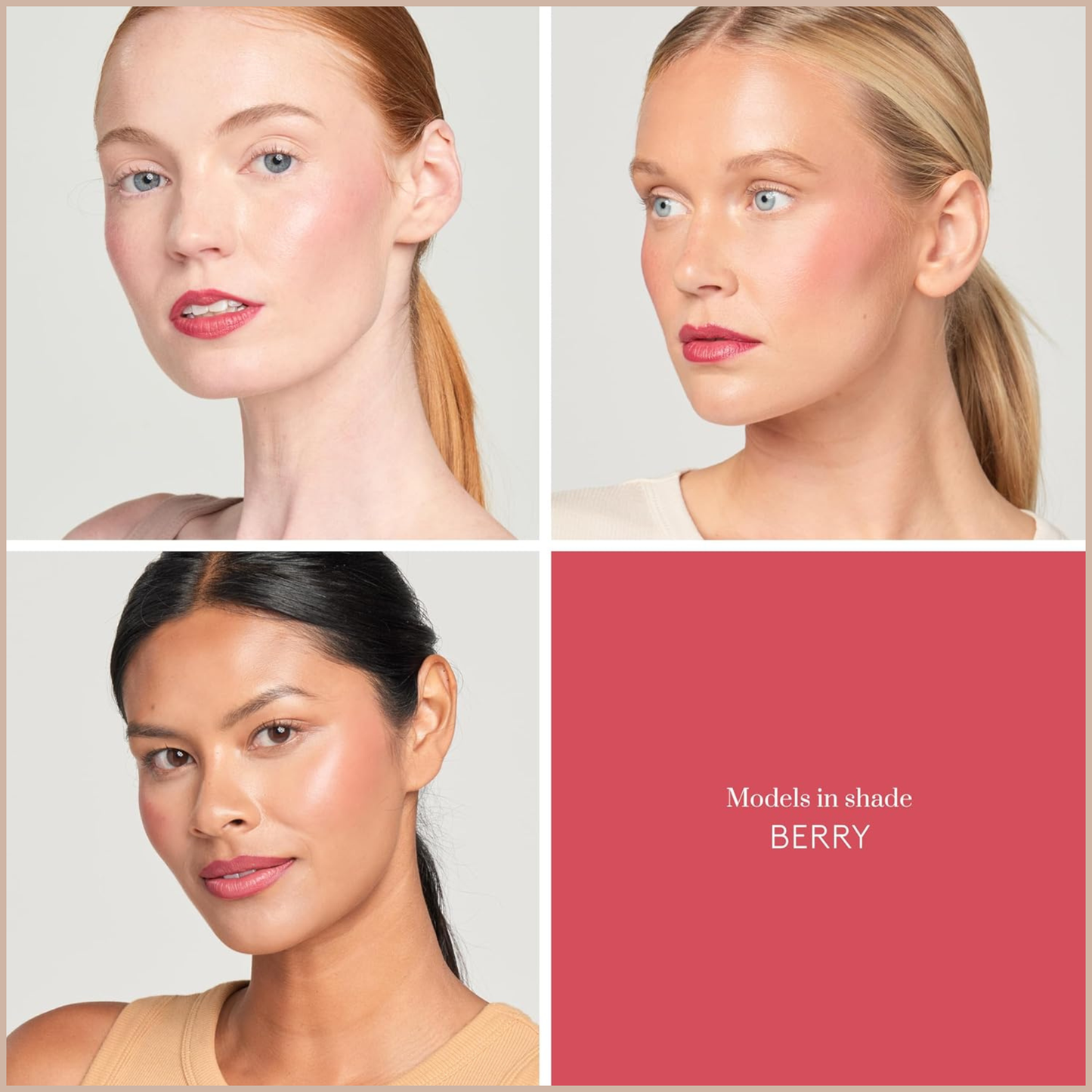 Sunforgettable Total Protection Color Balm SPF 50 – Mineral Broad Spectrum Lip & Cheek Balm with Buildable Color – Berry