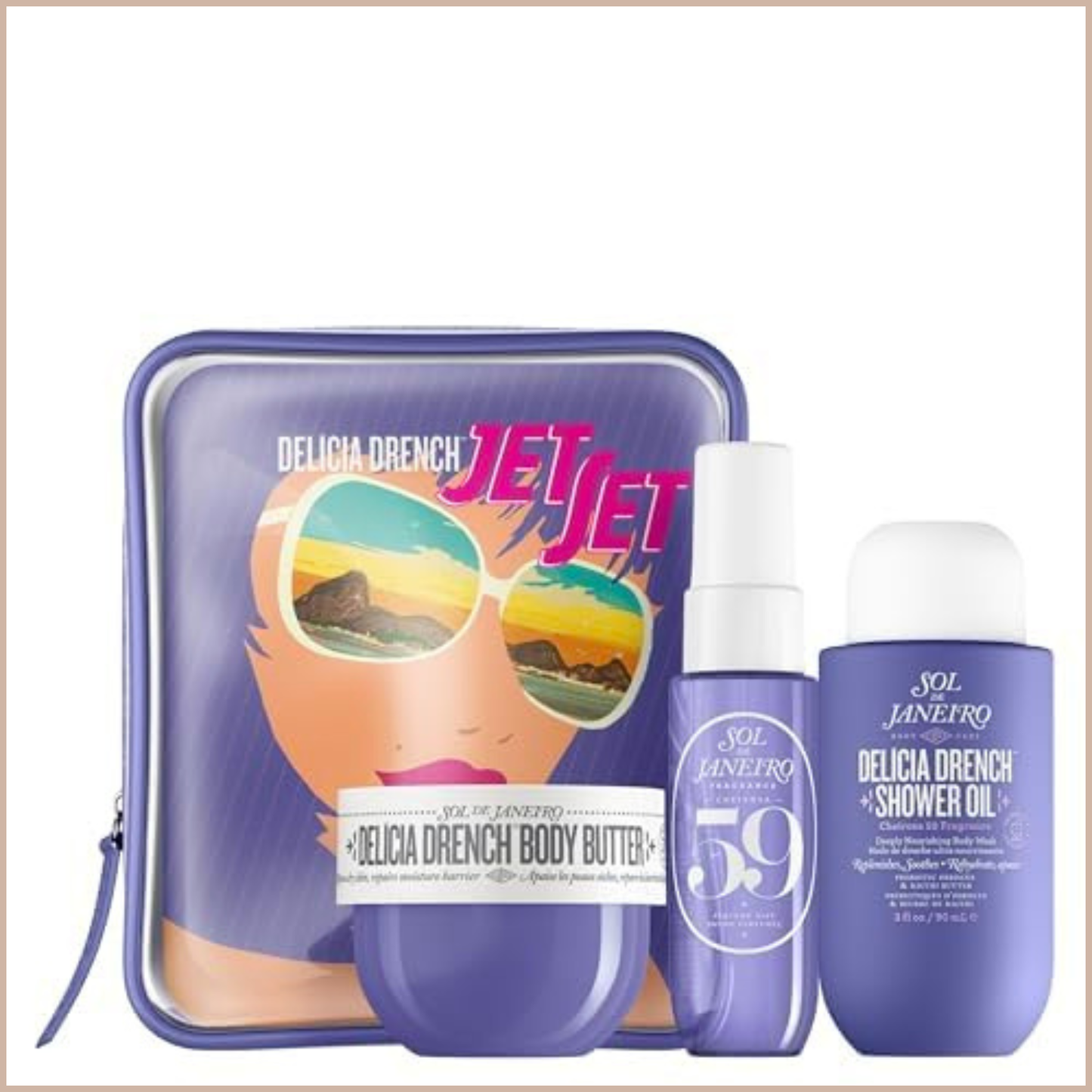 Delícia Drench Jet Set Travel Kit