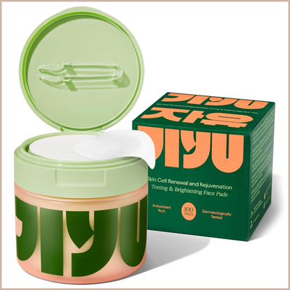 Korean Skincare Toner Pads for Dark Spots, Dull Skin, Fine Lines & Hydration – 100 Count