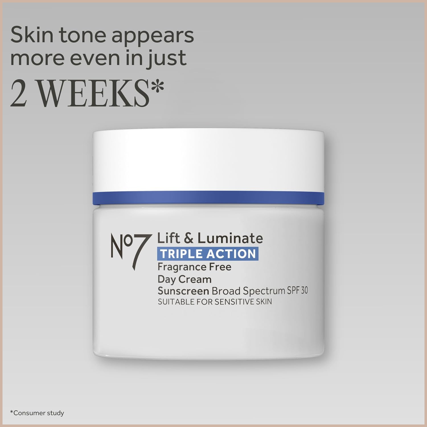 Lift & Luminate Triple Action Face Cream SPF 30 – Fragrance-Free Anti-Aging Day Moisturizer with Collagen Peptides & Brightening Complex – 1.69 oz