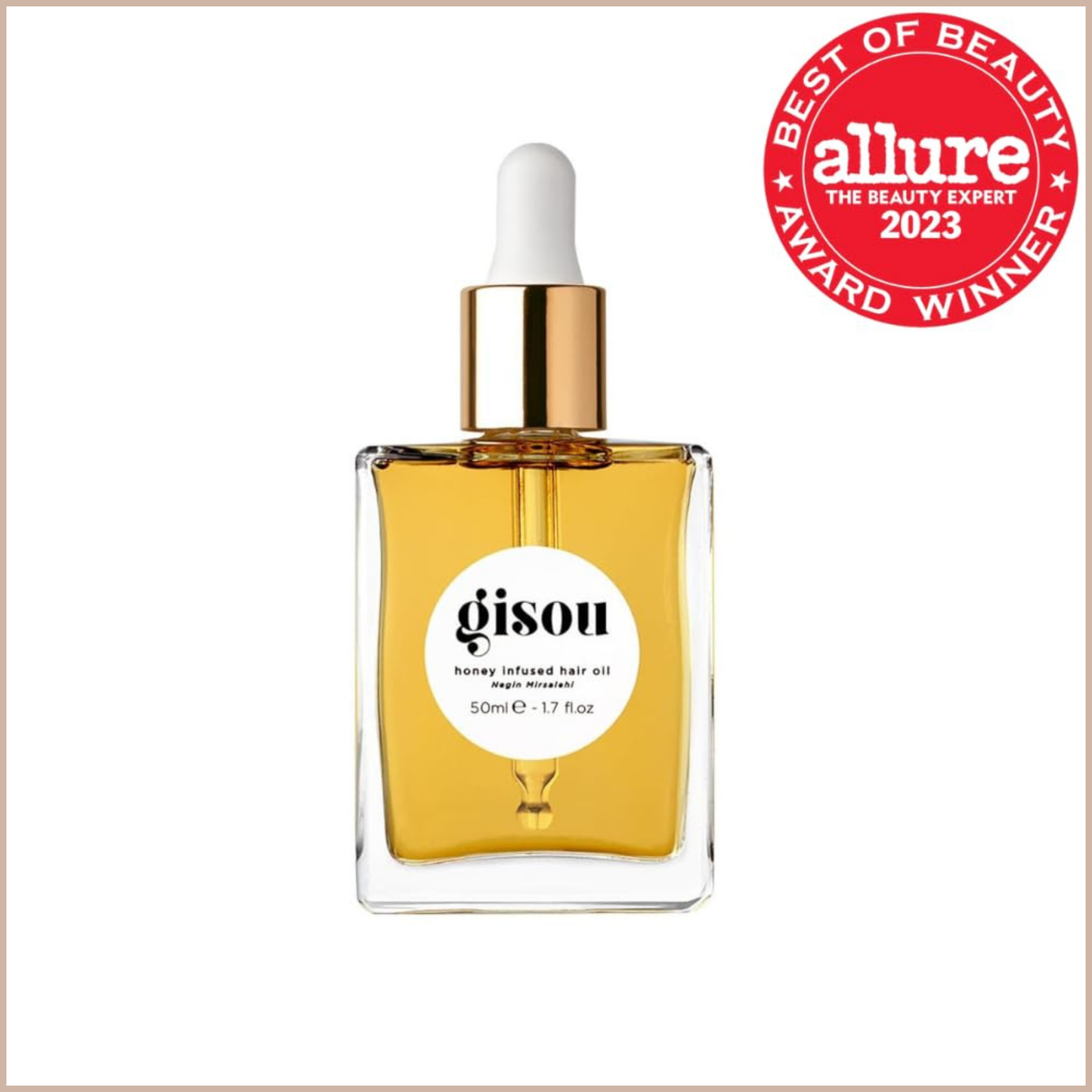 Honey Infused Hair Oil – Hydrating & Frizz Control Luxury Hair Treatment with Mirsalehi Honey – 1.7 fl oz