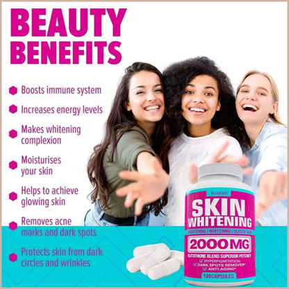 Glutathione Complex Capsules – Antioxidant, Skin Brightening & Dark Spot Support – Vegan Non-GMO Formula