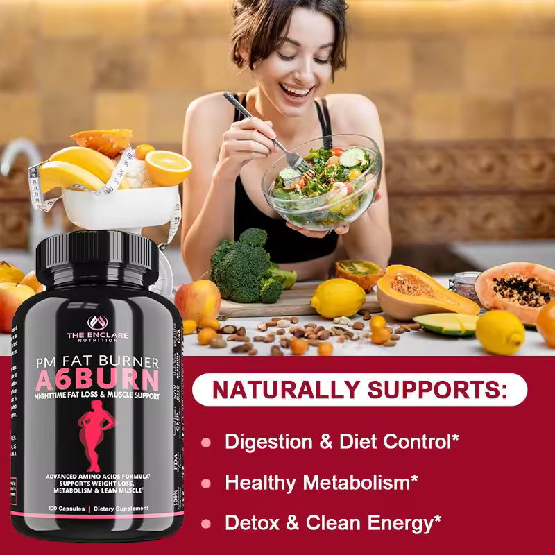 Fat Burner, Weight Loss Supplement, Healthy Weight Loss, Burn Belly Fat, Nutritional Supplement for Sleep Aid, 60 Count