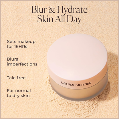 Translucent Loose Setting Powder – 24HR Shine Control, Soft Matte Finish & No Flashback - Tone-Up Rose