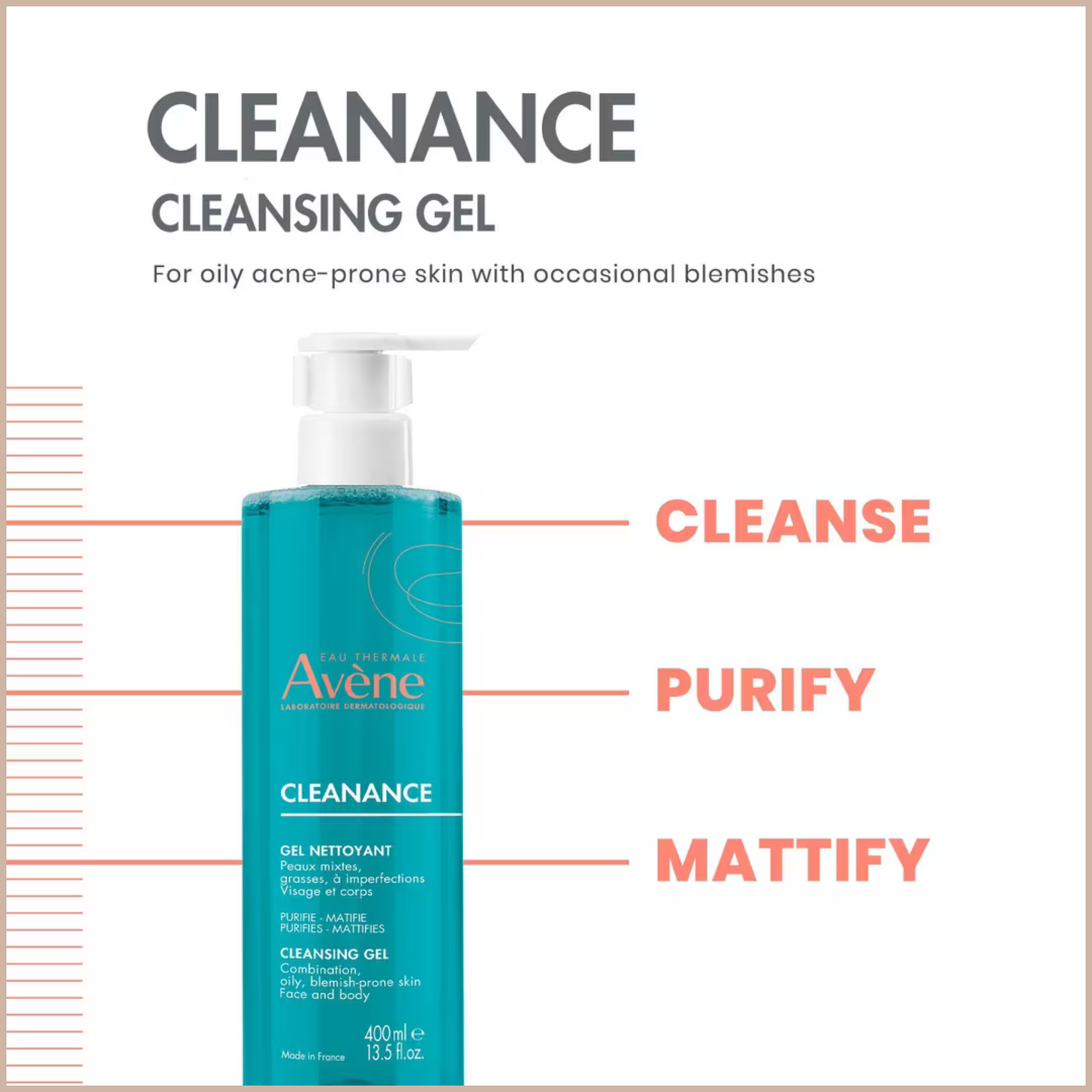 Cleanance Cleansing Gel – Daily Face & Body Cleanser for Oily, Blemish-Prone & Sensitive Skin