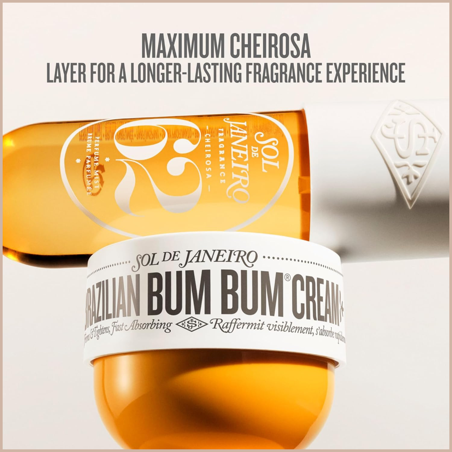 Brazilian Bum Bum Cream – Visibly Firming Body Cream with Cheirosa 62 Pistachio & Salted Caramel Scent