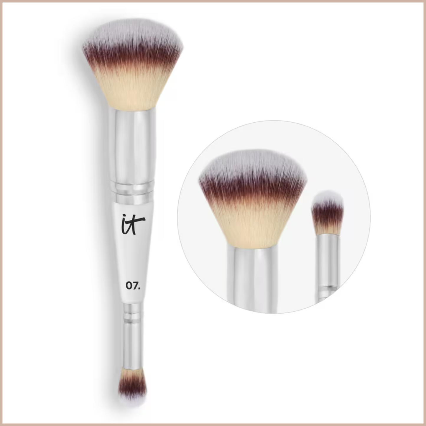 Heavenly Luxe Complexion Perfection Brush #7 – Dual-Ended Foundation & Concealer Brush