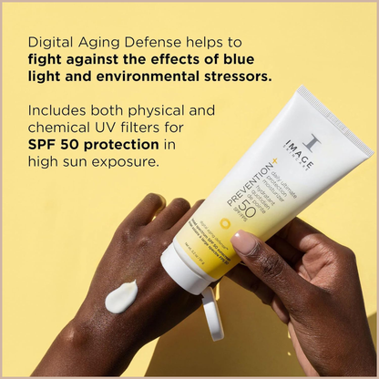 Skincare PREVENTION+ Daily Ultimate Protection Moisturizer SPF 50 – Zinc Oxide Face Sunscreen Lotion, Blendable No White Cast Finish – 3.2 oz