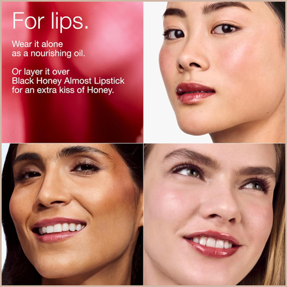 Pop Lip + Cheek Oil – Tinted 2-in-1 Lip & Cheek Oil for Dewy Color - Pink Honey