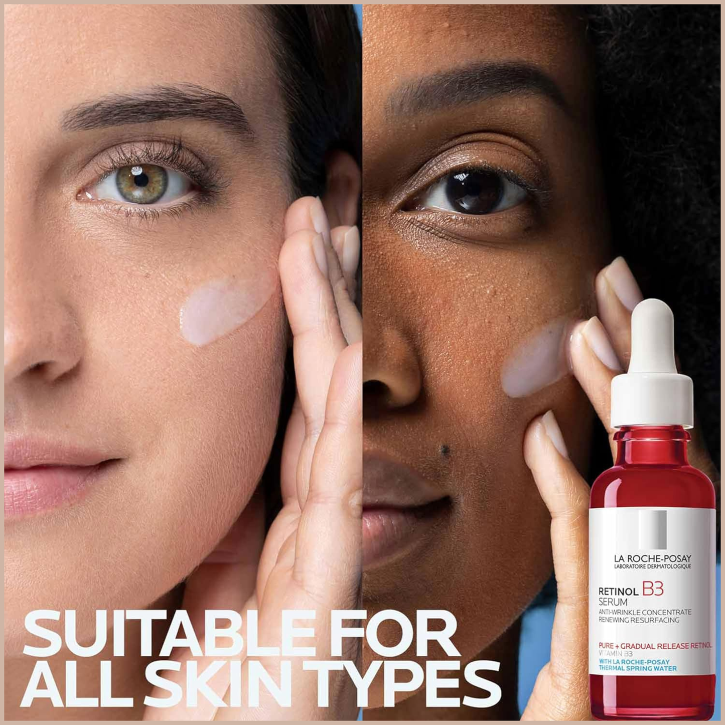 Pure Retinol Face Serum with Niacinamide & Hyaluronic Acid – Gentle Anti-Aging Serum for Fine Lines, Wrinkles & Uneven Tone – 1.0 fl oz