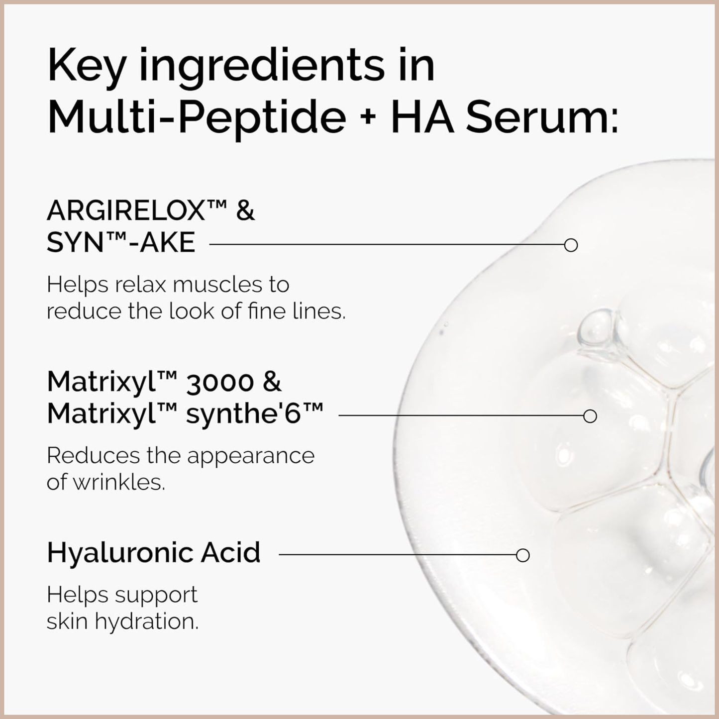 Multi-Peptide + Hyaluronic Acid Serum – Firmness & Elasticity