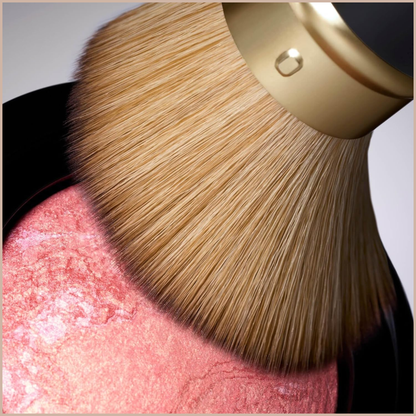 Retractable Angled Kabuki Brush – Cruelty-Free Vegan Makeup Brush for Cream, Liquid & Powder Products