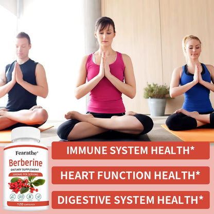 Berberine 2000mg Capsules for Metabolic & Digestive Support, 30 Count