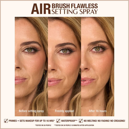Airbrush Flawless Hydrating & Waterproof Setting Spray – 16HR Makeup Hold, Pore-Blurring Finish & Lightweight Mist