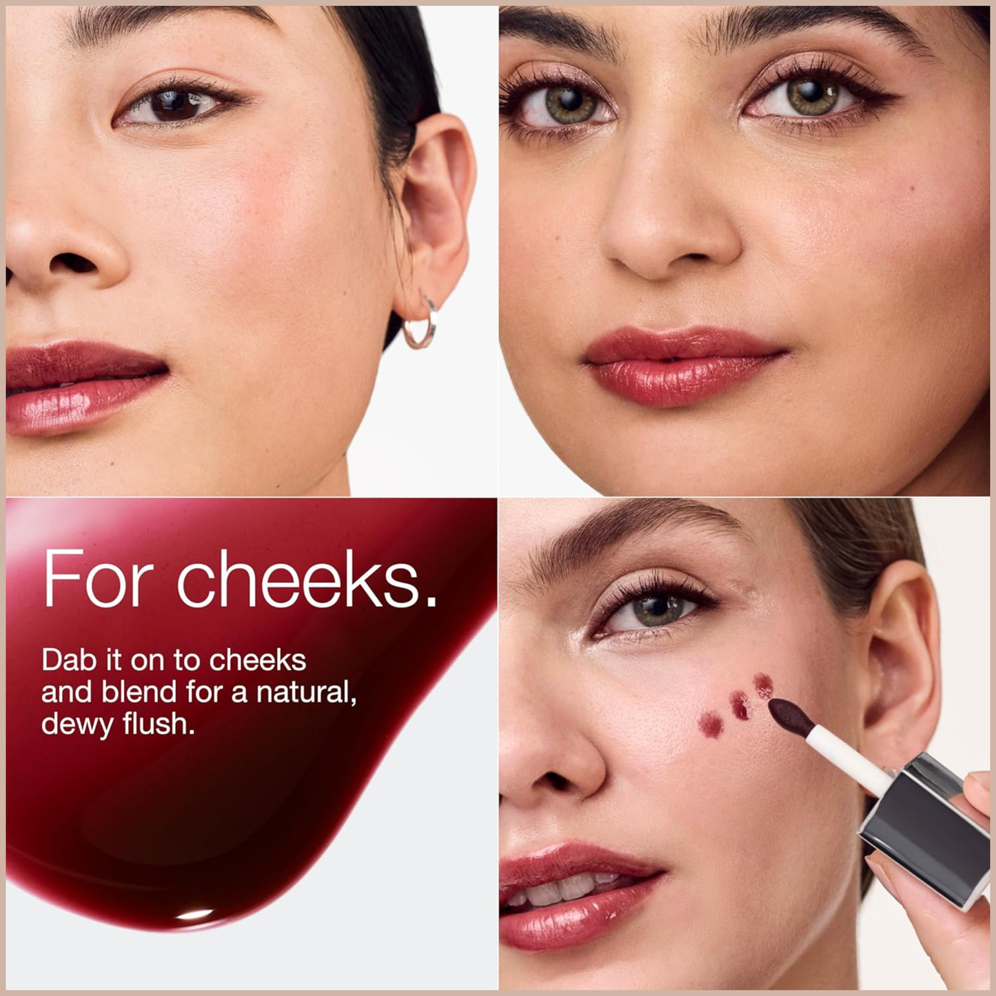 Pop Lip + Cheek Oil – Tinted 2-in-1 Lip & Cheek Oil for Dewy Color - Pink Honey