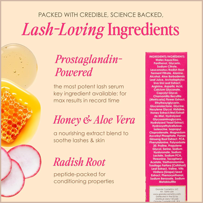 GrandeLASH-MD Lash Enhancing Serum – Peptide & Vitamin Infused Formula for Longer, Thicker, Fuller-Looking Lashes – Ophthalmologist Tested