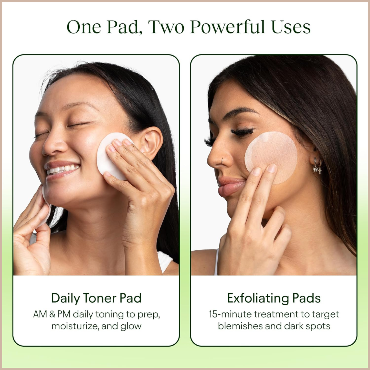 Korean Skincare Toner Pads for Dark Spots, Dull Skin, Fine Lines & Hydration – 100 Count