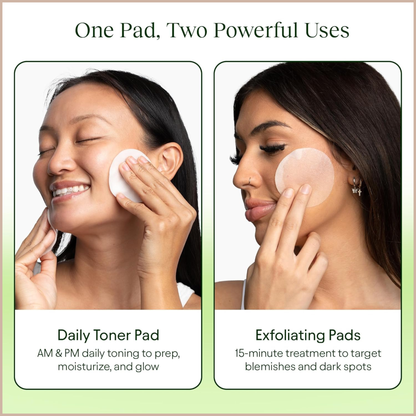 Korean Skincare Toner Pads for Dark Spots, Dull Skin, Fine Lines & Hydration – 100 Count