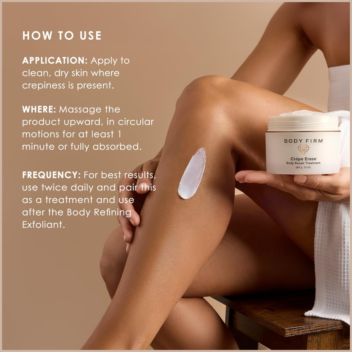 Crepe Erase Body Repair Treatment – Anti-Aging Body Cream with TruFirm Complex & 12 Super Hydrators – 10 oz