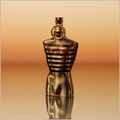 Le Male Elixir Parfum – Woody Aromatic Amber Fragrance with Lavender, Tonka Bean & Benzoin