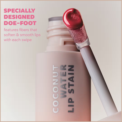Coconut Water Lip Stain – Hydrating Kiss-Proof Lip Tint with Buildable Color