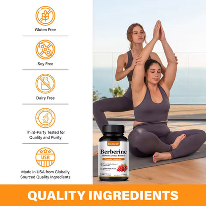 Berberine 500mg Metabolic Support Capsules, 30 Count