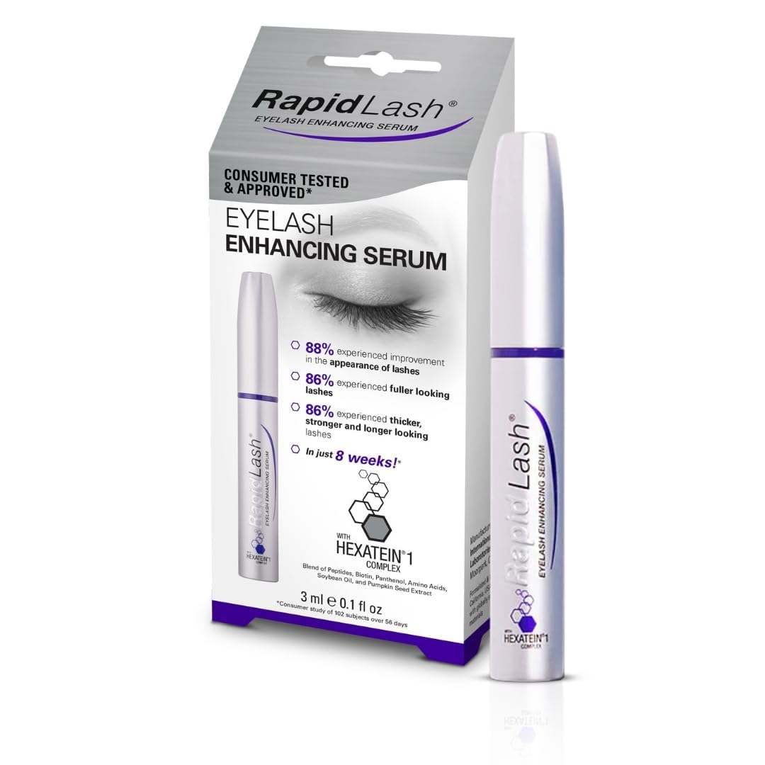 RapidLash Eyelash Enhancing Serum with HEXATEIN 1 Complex – Conditioning Lash Serum for Longer, Fuller & Thicker-Looking Lashes – 3ml / 0.1 fl oz