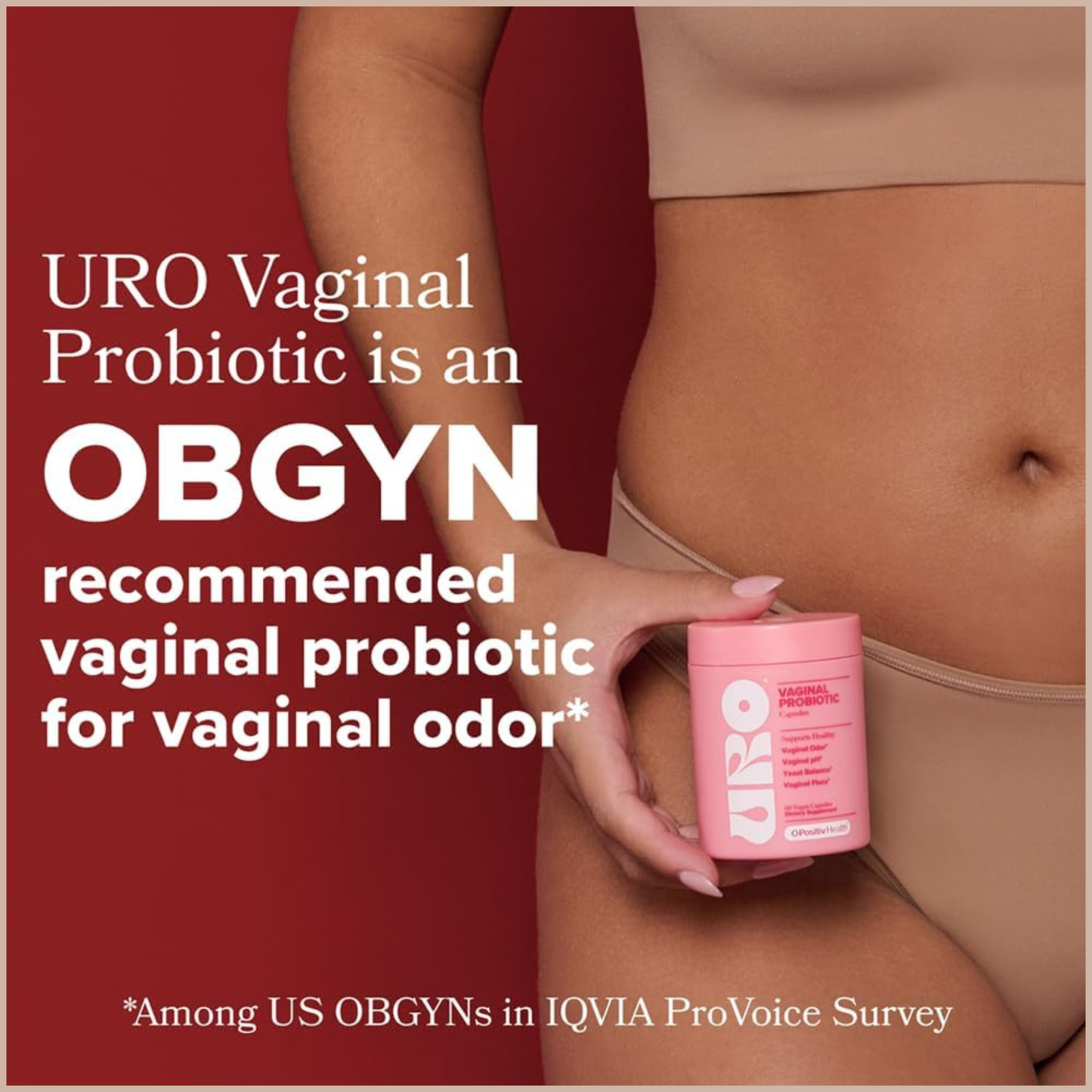 URO Vaginal Probiotics for Women – pH Balance, Healthy Odor & Flora Support with Prebiotics & Lactobacillus – 60 Capsules