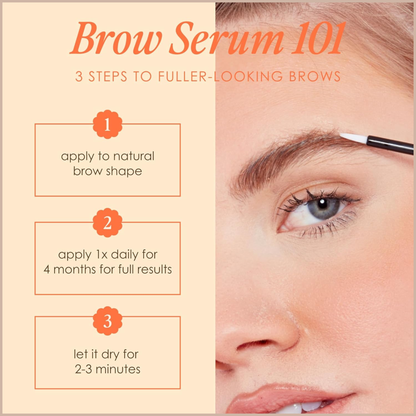 GrandeBROW Brow Enhancing Serum – Fuller, Bolder-Looking Eyebrow Serum with Vitamins, Peptides, Antioxidants & Amino Acids
