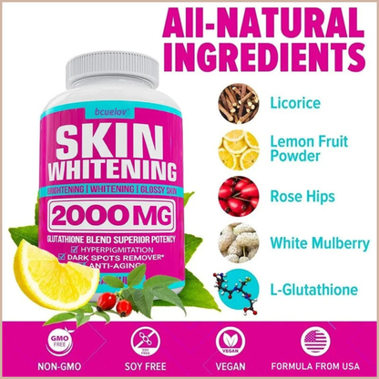 Glutathione Complex Capsules – Antioxidant, Skin Brightening & Dark Spot Support – Vegan Non-GMO Formula