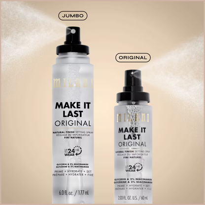 Make It Last Original Setting Spray – Natural Finish, 24HR Makeup Hold & Hydrating Primer Spray