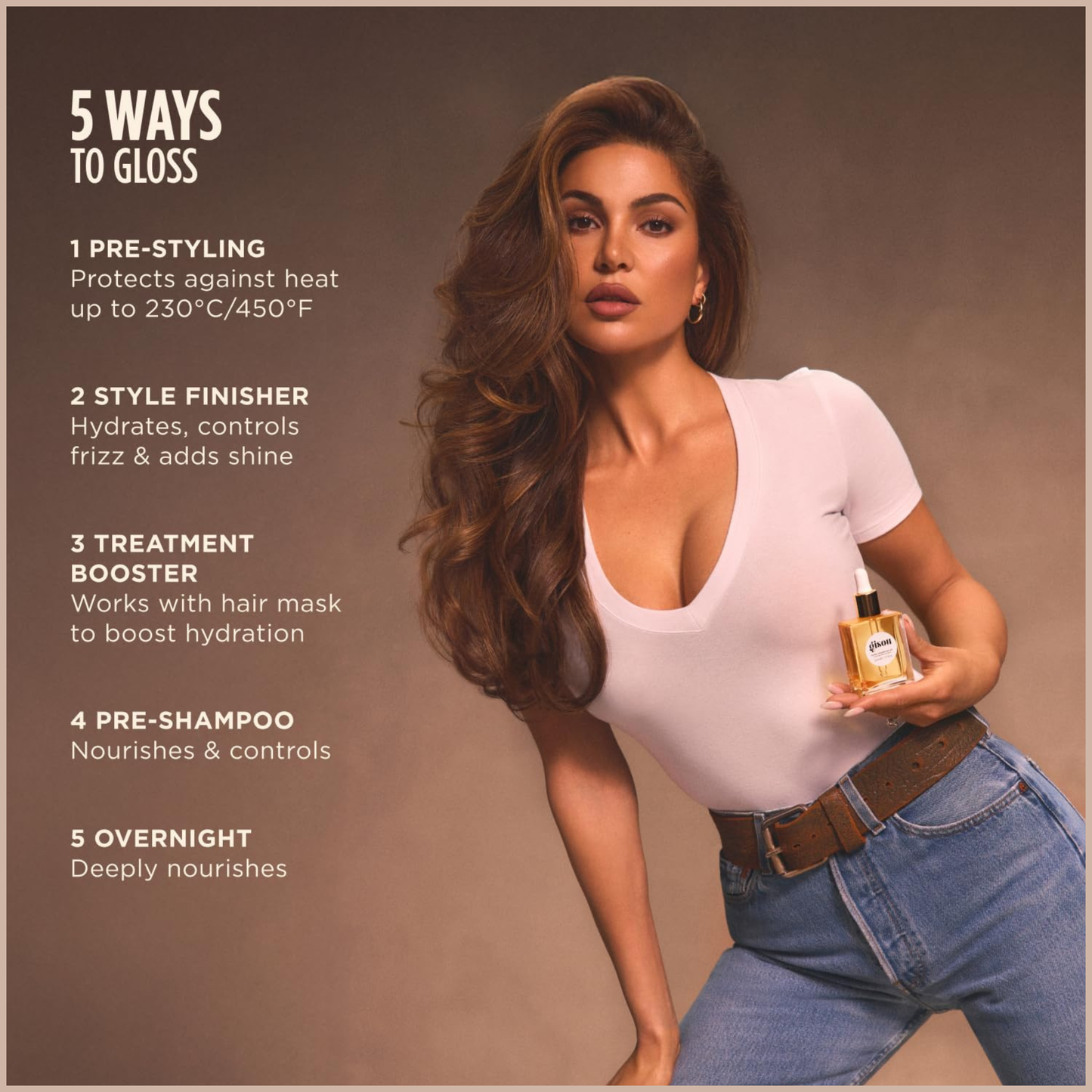 Honey Infused Hair Oil – Hydrating & Frizz Control Luxury Hair Treatment with Mirsalehi Honey – 1.7 fl oz