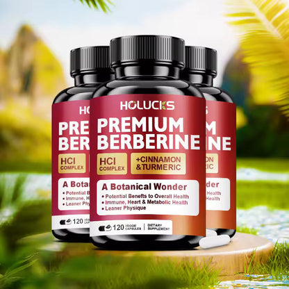 Berberine Complex 1300mg with Cinnamon & Turmeric, 120 Count