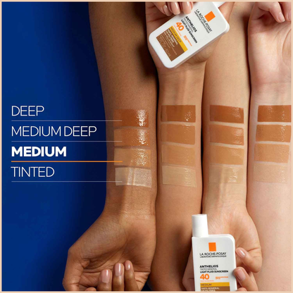Anthelios Tinted Mineral Sunscreen SPF 40 – Ultra-Light Broad Spectrum Face Sunscreen with Titanium Dioxide & Zinc Oxide, Oil-Free Matte Finish - Medium