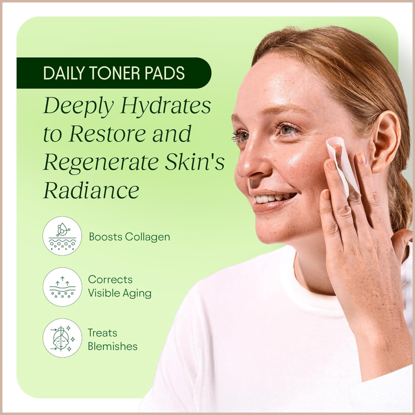 Korean Skincare Toner Pads for Dark Spots, Dull Skin, Fine Lines & Hydration – 100 Count