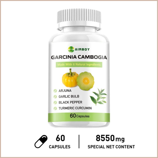 Garcinia Cambogia Capsules with Green Tea, Turmeric & Black Pepper, Herbal Supplement, 60 count